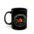 ILT Three Trees Black Mug, 11 oz glossy black ceramic mug