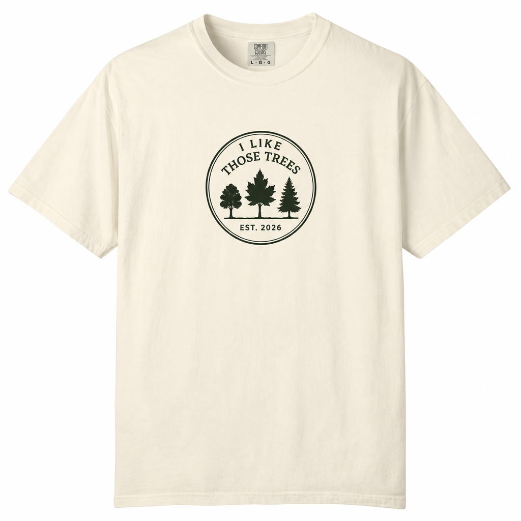 ILT Signature Circle Tee in Ivory — front hero mockup